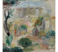 PMEFGJDPE Famoso Painting Cuadro Lienzos Fotos Vue du Sacré Cœur di Pierre Auguste Renoir para la Decoración de la Sala de Estar 60x90cm
