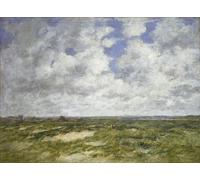 PMEFGJDPE Famoso Pared Decoración Arte Lienzo Imagen Berck Paesaggio nuvoloso di Eugene Louis Boudin para Decoración de Paredes 60x90cm