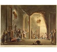 PMEFGJDPE Famoso Pared Decoración Arte Lienzo Imagen Chiesa sotterranea di Betlemme dalle vedute della Palestina Vol.ii di Mayer para Decoración de Paredes 60x90cm