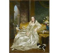 PMEFGJDPE Famoso Pared Decoración Arte Lienzo Imagen la contessa D'egmont Pignatelli in costume spagnolo di Alexander Roslin para Decoración de Paredes 60x90cm