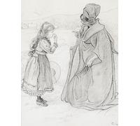 PMEFGJDPE Famoso Pared Decoración Arte Lienzo Imagen La storia di Lillis Nose di Carl Larsson para Decoración de Paredes 60x90cm