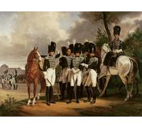 PMEFGJDPE Famoso Pared Decoración Arte Lienzo Imagen Ritratto del generale marchese De Talhout Roy di Emile Jean Horace Vernet para Decoración de Paredes 60x90cm
