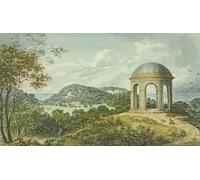 PMEFGJDPE Famoso Pared Decoración Arte Lienzo Imagen Scena vicino al tempio dal Libro rosso per Antony House di Humphry Repton para Decoración de Paredes 60x90cm