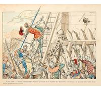 PMEFGJDPE Famoso Prints Sobre Lienzo Impresión de Carteles Illustrazione tratta dal libro Jeanne D'arc di Paul De Semant para la Decoración del Hogar del Dormitorio 60x90cm