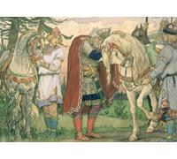 PMEFGJDPE Famoso Prints Sobre Lienzo Impresión de Carteles la canzone Ofoleg di Mikhailovich Vasnetsov para la Decoración del Hogar del Dormitorio 60x90cm