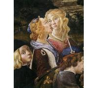 PMEFGJDPE Famoso Prints Sobre Lienzo Impresión de Carteles la Tentazione di Cristo Particolare. di Sandro Botticelli para la Decoración del Hogar del Dormitorio 60x90cm
