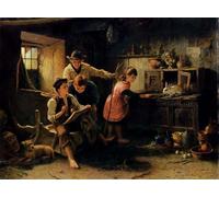 PMEFGJDPE Famoso Prints Sobre Lienzo Impresión de Carteles lo studio di un genio rustico Jonathan Pratt para la Decoración del Hogar del Dormitorio 60x90cm