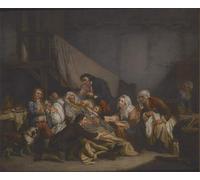 PMEFGJDPE Famoso Prints Sobre Lienzo Impresión de Carteles Morte di un vecchio di Jean Baptiste Greuze para la Decoración del Hogar del Dormitorio 60x90cm
