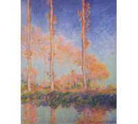 PMEFGJDPE Famoso Prints Sobre Lienzo Impresión de Carteles Pioppi Filadelfia di Claude Monet para la Decoración del Hogar del Dormitorio 60x90cm