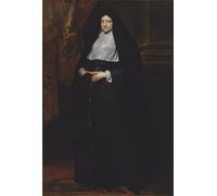 PMEFGJDPE Famoso Prints Sobre Lienzo Impresión de Carteles Ritratto della principessa Isabella Clara Eugenia diVan Dyck para la Decoración del Hogar del Dormitorio 60x90cm