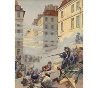 PMEFGJDPE Impresiones de Lienzo Impresion Arte Pared Disordini rivoluzionari per le strade di Francia di Jacques Marie Gaston Onfray De Breville para la Decoración del Hogar de la Oficina 60x90cm