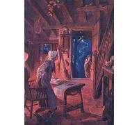 PMEFGJDPE Impresiones de Lienzo Impresion Arte Pared la porta si spalancò e sulla soglia la donna sbalordita vide una fanciulla di C. Wilhelm para la Decoración del Hogar de la Oficina 60x90cm