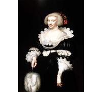 PMEFGJDPE Impresiones de Lienzo Impresion Arte Pared Retrato de una dama con vestido negro y cuello de encaje de Jan Anthonisz Van Ravesteyn para la Decoración del Hogar de la Oficina 60x90cm