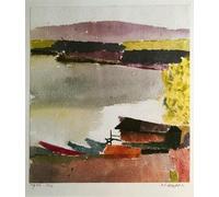 PMEFGJDPE Pinturas Famosas Cuadro Pared Lienzo Pintura Decorativa Il piccolo porto di Paul Klee para Decoraciones del Hogar 60x90cm