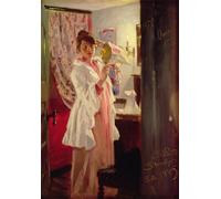 PMEFGJDPE Pinturas Famosas Cuadro Pared Lienzo Pintura Decorativa Interno con la moglie dll'artistas di Peder Severinese Krøyer para Decoraciones del Hogar 60x90cm
