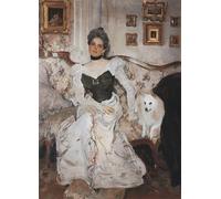 PMEFGJDPE Pinturas Famosas Cuadro Pared Lienzo Pintura Decorativa La principessa Zinaida Yusupova nel suo palazzo sulla Moika di Valentin Alexandrovich Serov para Decoraciones del Hogar 60x90cm