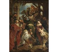 PMEFGJDPE Pinturas Famosas Cuadro Pared Lienzo Pintura Decorativa l'Adorazione dei Magi di Peter Paul Rubens para Decoraciones del Hogar 60x90cm