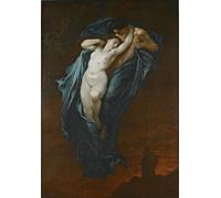 PMEFGJDPE Pinturas Famosas Cuadro Pared Lienzo Pintura Decorativa Paolo e Francesca di Gustave Dorè para Decoraciones del Hogar 60x90cm