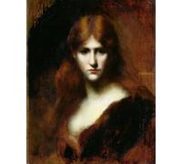 PMEFGJDPE Pinturas Famosas Cuadro Pared Lienzo Pintura Decorativa Ritratto di donna di Jean Jacques Henner para Decoraciones del Hogar 60x90cm