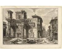 PMEFGJDPE Pinturas Famosas Cuadro Pared Lienzo Pintura Decorativa Veduta dei resti del Foro di Nerva di Battista Piranesi para Decoraciones del Hogar 60x90cm