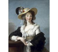 PMEFGJDPE Pinturas Famosas Cuadro Pared Lienzo Pintura Decorativa Yolande Martine Gabrielle De Polastron Duchessa di Polignac di Elisabeth Louise Vigee Lebrun para Decoraciones del Hogar 60x90cm