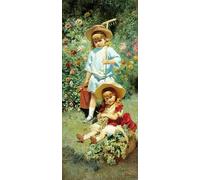 PMEFGJDPE Pinturas Famosas Impresiones de Lienzo Impresion Arte Pared Ritratto dei figli dll'artistas di Konstantin Yegorovich Makovsky para la Decoración del Hogar de la Oficina 60x90cm
