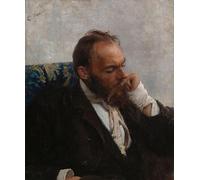 PMEFGJDPE Pinturas Famosas Impresiones de Lienzo Impresion Arte Pared Ritratto dll'artistas Nikolay Murashko di Il'ya Repin para la Decoración del Hogar de la Oficina 60x90cm