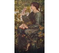 PMEFGJDPE Pinturas Famosas Impresiones de Lienzo Impresion Arte Pared Sogni ad occhi aperti di Dante Gabriel Charles Rossetti para la Decoración del Hogar de la Oficina 60x90cm