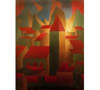 PMEFGJDPE Pinturas Famosas Painting Cuadro Lienzos Fotos Case Tower Mountains di Carl Grossberg para la Decoración de la Sala de Estar 60x90cm