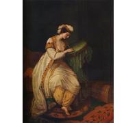 PMEFGJDPE Pinturas Famosas Painting Cuadro Lienzos Fotos Divertimento mattutino di Angelica Kauffmann para la Decoración de la Sala de Estar 60x90cm