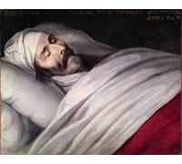 PMEFGJDPE Pinturas Famosas Painting Cuadro Lienzos Fotos Il Cardinale Richelieu Sul Letto Di Morte Di Philippe De Champaigne para la Decoración de la Sala de Estar 60x90cm