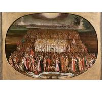 PMEFGJDPE Pinturas Famosas Painting Cuadro Lienzos Fotos l'Esodo delle Dodici Tribù d'Israele con l'Arca Alleanza di Antoine Caron para la Decoración de la Sala de Estar 60x90cm
