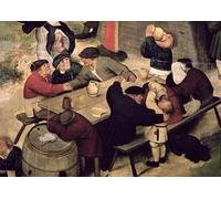 PMEFGJDPE Pinturas Famosas Pared Decoración Arte Lienzo Imagen Fiera con rappresentazione teatrale di Pieter Brueghel il Giovane para Decoración de Paredes 60x90cm