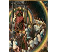 PMEFGJDPE Pinturas Famosas Pared Decoración Arte Lienzo Imagen Particolare della Destra di San Battista e San Evangelista di Hans Memling para Decoración de Paredes 60x90cm