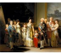 PMEFGJDPE Pinturas Famosas Pared Decoración Arte Lienzo Imagen Ritratto della famiglia di Carlo IV di Francisco De Goya para Decoración de Paredes 60x90cm