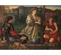PMEFGJDPE Pinturas Famosas Prints Sobre Lienzo Impresión de Carteles la canzone d'amore di Edward Burne Jones para la Decoración del Hogar del Dormitorio 60x90cm