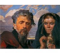 PMEFGJDPE Pinturas Famosas Prints Sobre Lienzo Impresión de Carteles La mia canzone di Jacek Malczewski para la Decoración del Hogar del Dormitorio 60x90cm