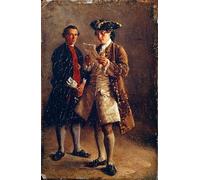 PMEFGJDPE Pinturas Famosas Prints Sobre Lienzo Impresión de Carteles Leggere una lettera di Jean Louis Ernest Meissonier para la Decoración del Hogar del Dormitorio 60x90cm