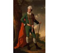 PMEFGJDPE Pinturas Famosas Prints Sobre Lienzo Impresión de Carteles Ritratto di un uomo noto come il capitano indiano di Wright of Derby para la Decoración del Hogar del Dormitorio 60x90cm