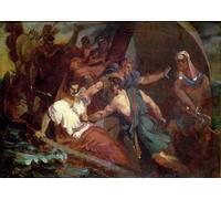 PMEFGJDPE Pinturas Famosas Prints Sobre Lienzo Impresión de Carteles Rivolta su un veliero di Theodore Gericault para la Decoración del Hogar del Dormitorio 60x90cm