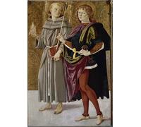 PMEFGJDPE Pinturas Famosas Prints Sobre Lienzo Impresión de Carteles San Bernardino da Feltre di Pietro Perugino para la Decoración del Hogar del Dormitorio 60x90cm
