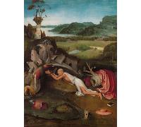 PMEFGJDPE Prints Sobre Lienzo Impresión de Carteles la tentazione del santo eremita ilsanto è sottoposto alle tentazioni di Hieronymus Boske para la Decoración del Hogar del Dormitorio 60x90cm
