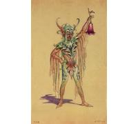 PMEFGJDPE Prints Sobre Lienzo Impresión de Carteles Robin Goodfellow the Puck Costume Design per Sogno di una notte di mezza estate di C. Wilhelm para la Decoración del Hogar del Dormitorio 60x90cm