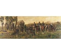 PMEFGJDPE Prints Sobre Lienzo Impresión de Carteles Terza Guerra d'Indipendenza Amedeo di Savoia Ferito Nella Battaglia Di Custoza Di Fattori para la Decoración del Hogar del Dormitorio 60x90cm