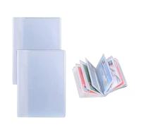 PMELCXD 2 fundas protectoras transparentes para tarjetas de crédito, de plástico, para cartera, tarjeta de crédito, tarjeta de crédito, tarjeta de crédito, tarjeta de crédito, tarjeta de débito,