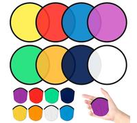 PMELCXD Abanicos Redondos Plegables 16 Unidades para Fiestas Familiares, Colores Surtidos de 9,8 Pulgadas con Frases Inspiradoras y Bolsa de Almacenamiento, Ideales para Eventos al Aire Libre