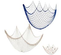 PMELCXD Decoración Marinera - Red de Pesca Decorativa, Elemento Encantador para la Decoración de Pared, Filet De Peche para Embellecer Tu Hogar