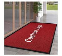 PMFRUG Felpudo Personalizado con Logo Texto Foto Alfombra Absorbe Agua Antideslizante Goma y Tela para Entrada Casa Negocio Hotel o Empresa, 140x200cm