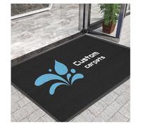 PMFRUG Felpudo Personalizado de Texto Foto del Logotipo de Bienvenida Negocios Alfombra Personalizado Entrada Interior o Exterior para Familia Empresa Mascotas Habitacion,60x100cm