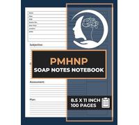 PMHNP SOAP Notes Notebook: Note-Taking Sheets for Psychiatric Mental Health Nurse Practitioner | Mental Health Session Journal Log Book